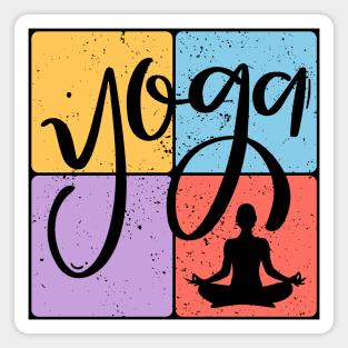 Minimalist Yoga Line Art for Inner Peace Magnet